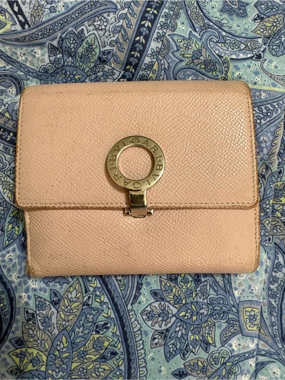 Vintage Bvlgari Pink Compact Wallet